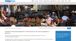 Desktop Screenshot of binnenstadsmanagement.org